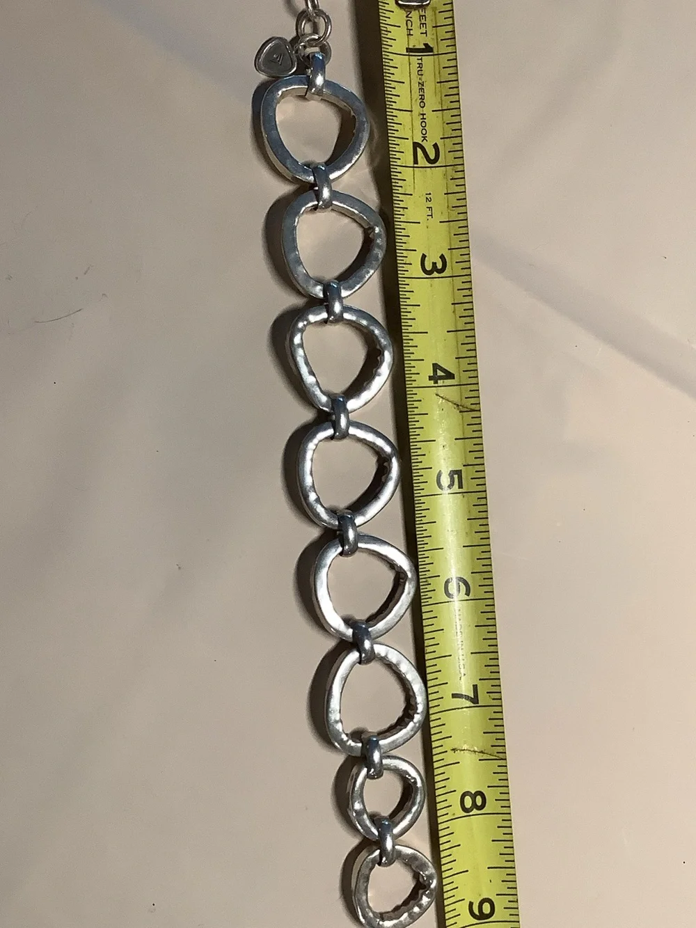 Silpada Hammered Link Toggle Bracelet - Silver - Picture 2 of 3